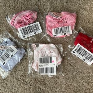Lot of 5 brand new with tags Victoria’s Secret women’s XL thongs underwear